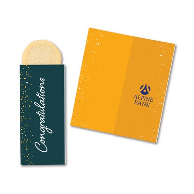One Color Foil-Stamped Stock Congratulations Sweeter Cards with Sugar Cookies