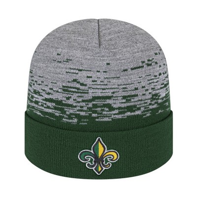 Static Pattern Knit Cap With Cuff