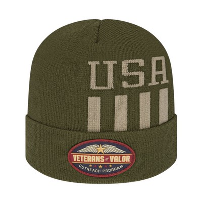 Flag Knit Cap with Cuff
