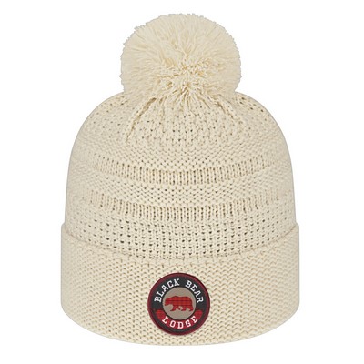 Cable Knit Cap with Cuff