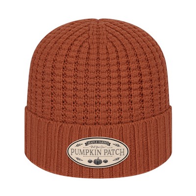 Premium Waffle Knit Cap With Cuff