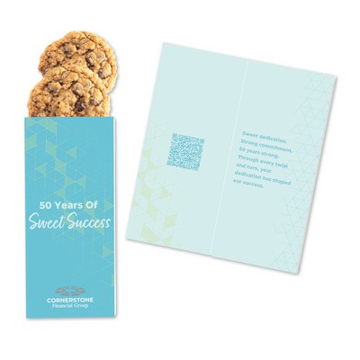 Full-Color Custom Sweeter Cards with Oatmeal Raisin Cookies